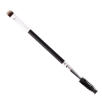 Double-sided slanted cosmetic brush for henna, eyebrow and eyelash brush