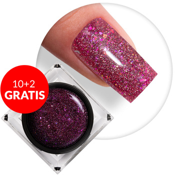 10 + 2 gratis: Shine on you Fuchsia Shine MollyLac HEMA/Di-HEMA-freies Nagellackgel, 50 g
