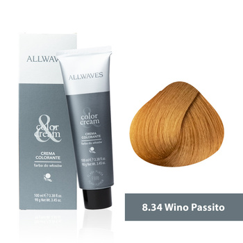 Allwaves Cream Color Hair Dye, Passito Wine, 8.34, 100 ml