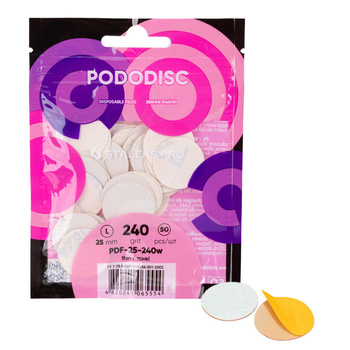 Schleifscheiben, austauschbare Scheiben, Körnung 240, für PODODISC Staleks Expert, Größe L, 25 mm, 50 Stück