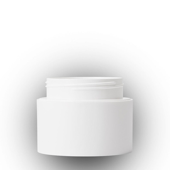 Frasco blanco mate de 50 ml, base tipo 26, PP, termo