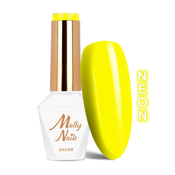 Molly Nails Neons Yellow Light HEMA/Di-HEMA Free Hybrid Nail Polish 8g No. 71