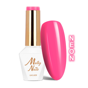 Molly Nails Neons Candy Pink HEMA/Di-HEMA Free Hybrid Nail Polish 8g No. 75
