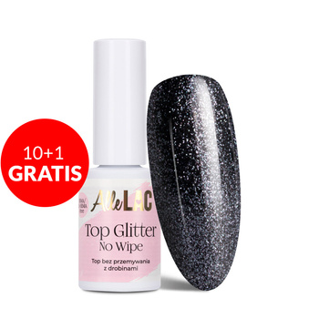 10+1 Free Top Glitter No-Wipe AlleLac Silver HEMA/Di-HEMA Free 7g