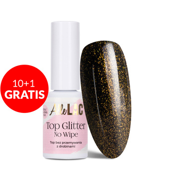 10+1 Free Top Glitter No-Wipe AlleLac Gold HEMA/Di-HEMA Free 7g