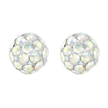 Studex System 75 Earrings, 4.5 mm Ball with Rock Crystals, 7522-0315