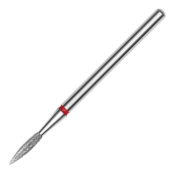 Diamantfräser „Flame“, spitz, rot, Staleks Expert, 2,3/8 mm