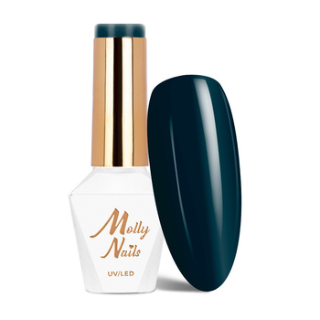Molly Nails Blue Sky Deep Green-Blue HEMA/Di-HEMA Free Hybrid Nail Polish 8g No. 118