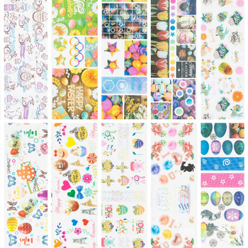 Easter transfer foils, 10 pieces, 100 cm each, XKZ 33-29