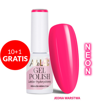 10+1 Free LED/UV Gel Polish Pinks PI36 Hot Flamingo AlleLac HEMA/Di-HEMA Free 6g