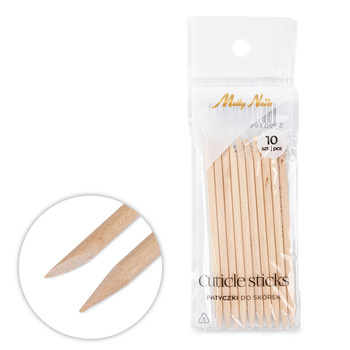 Orange wood sticks Molly Nails 10 pcs, length 9.5 cm