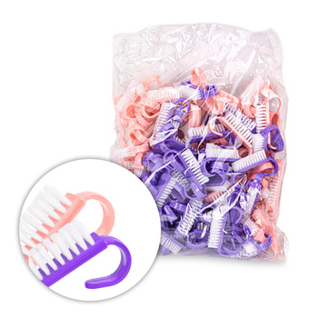 Manicure and dust brush, small, assorted colors, 100 pcs