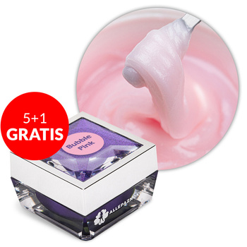 5+1 free Acrylgel acrylic gel builder Allepaznokcie HEMA/Di-HEMA Free Bubble Pink 30g