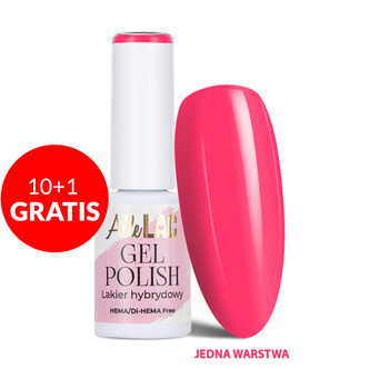 10+1 Free LED/UV Gel Polish Pinks PI33 Raspberry Rush AlleLac HEMA/Di-HEMA Free 6g