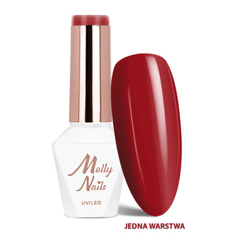 LED/UV Gel Polish La Vie en Rouge No. 320 First Love by MollyNails—HEMA/Di-HEMA Free—8g