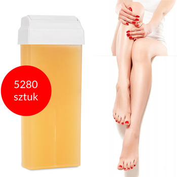 5,280 pieces Xanitalia Honey-Scented Wax Rolls for Strip Waxing, 100 ml