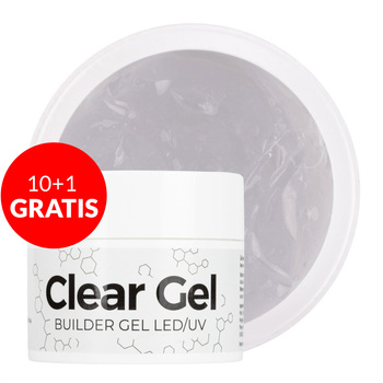 10+1 Free NTN Premium Gel Clear Nail Gel 50g