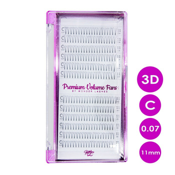 Premium Volume Wonder Lashes Fans 3D volume method C 0.07 11 mm
