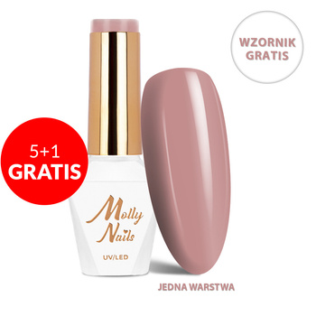 5+1 Free LED/UV Gel Polish The Trend Edit No. 308 Vintage Rose MollyNails HEMA/Di-HEMA Free 8g+ FREE Color Chart