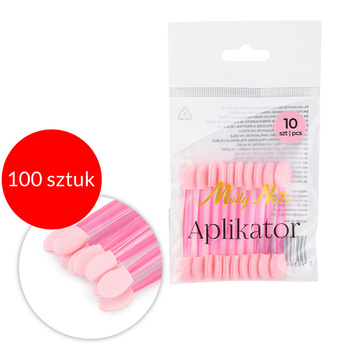 100 pieces Molly Nails pink pollen applicator stick 10 pieces