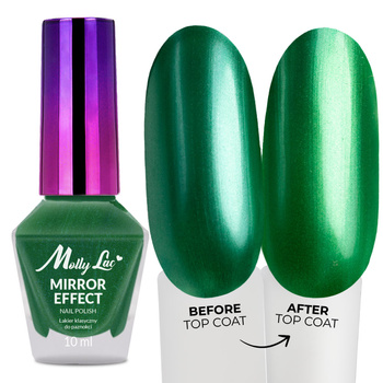 MollyLac Classic Nail Polish, Mirror Effect (Mirror/Metallic), No. 01, 10 ml