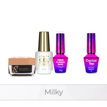 PRO MATCH SYSTEM 3+1 Milky: 2 x 15g gels: SelfLeveling® in a bottle + Base + Doctor Top 10g FREE