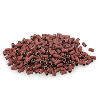 Manicure and pedicure caps, mandrels, abrasive caps, cylinder 6 mm, grit 150, brown, 1000 pcs.