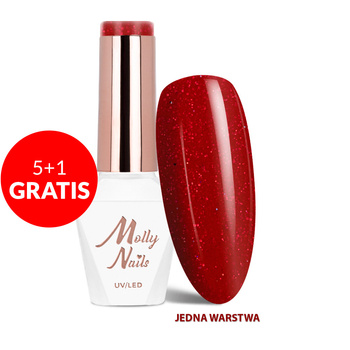 5+1 Free LED/UV Gel Polish La Vie en Rouge No. 322 Deep Obsession MollyNails HEMA/Di-HEMA Free 8g
