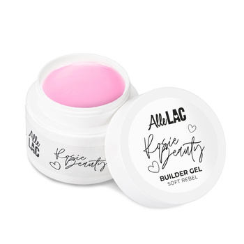 Soft Rebel AlleLac x Rosie Beauty self-leveling milky pink builder gel 45g
