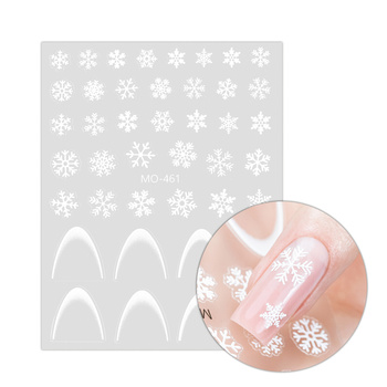 Self-adhesive Christmas nail stickers / French / French smile line Molly Nails MO-461