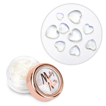 Molly Nails 3D Heart Nail Decoration No. 1, 40 pcs