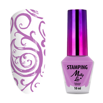 MollyLac pink stamping polish 10ml No. 6
