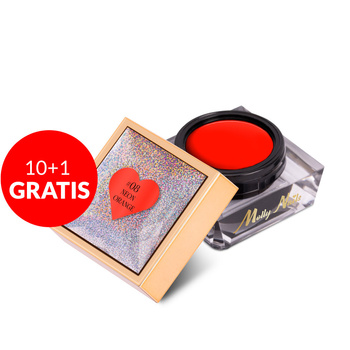 10+1 Free Nail Art ProArt Paste by Molly Nails, Neon Orange, HEMA/Di-HEMA Free, 5 g