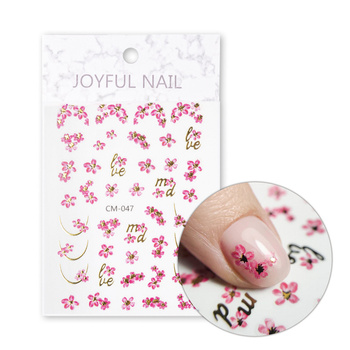 Self-adhesive flower nail stickers CM-047