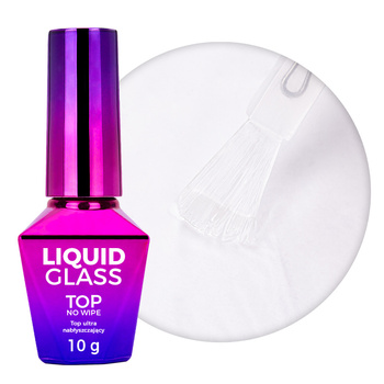 Top Liquid Glass Molly Nails No-Wipe, HEMA/Di-HEMA-Free Clear 10g