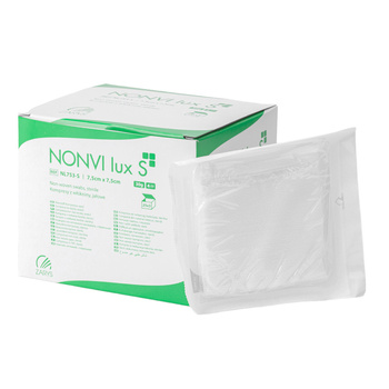 Sterile non-woven compresses, gauze pads, podiatric tamponade, ingrown toenails, 7.5 x 7.5 cm, 30 g, 75 pcs.