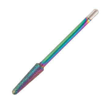 Unicorn rainbow diamond bur, rounded cone, green, No. 7