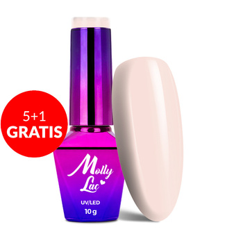 5+1 free MollyLac Skin &amp; Make Up Harmony hybrid nail polish 10g No. 307