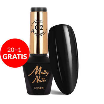 20+1 free Molly Nails Classic hybrid nail polish by Monika Mielniczuk HEMA/Di-HEMA free 8g No. C2