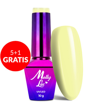 5+1 free MollyLac Rest &amp; Relax Relaxing hybrid nail polish 10g no. 96