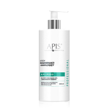 API-PODO Apis Regenerating and Moisturizing Foot Cream with 20% Urea and Ionized Silver, 500 ml