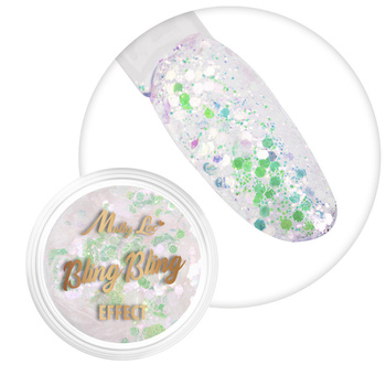 MollyLac Bling Bling Effect nail powder 1 g No. 04