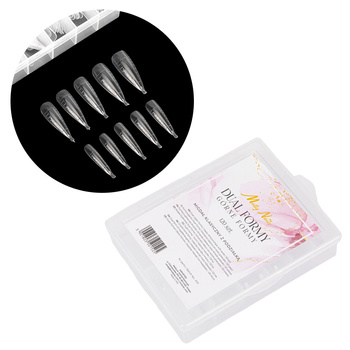 Upper dual forms for nail construction with Molly Nails classic almond scale, 120 pcs.
