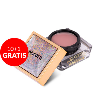 10+1 free Medium-thick self-leveling builder gel Molly Nails Biscotti HEMA/Di-HEMA Free 15 g