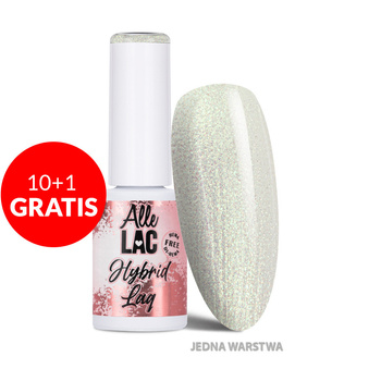 10+1 free LED/UV Gel Polish Whites W4 Crystal Glitter AlleLac HEMA/Di-HEMA Free 6g