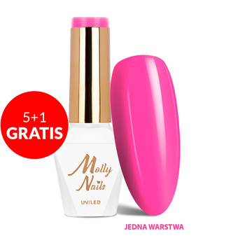 5+1 Free LED/UV Gel Polish Sorbet No. 295 Pink Kiss Molly Nails HEMA/Di-HEMA Free 8g