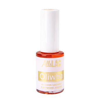 AlleLac cuticle and nail oil with brush, red apple scent, 7 ml