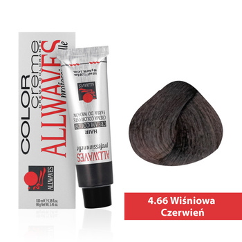 Allwaves Cream Color Cherry Red Hair Dye 4.66 100 ml