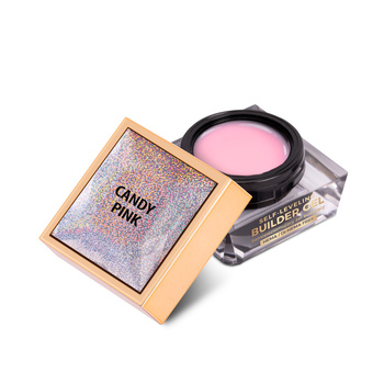 Molly Nails Angel Pink HEMA/Di-HEMA Free 15 g medium-thickness self-leveling builder gel
