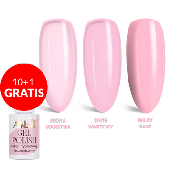 10+1 free LED/UV Gel Polish Nudes Soft French AlleLac HEMA/Di-HEMA Free 6g